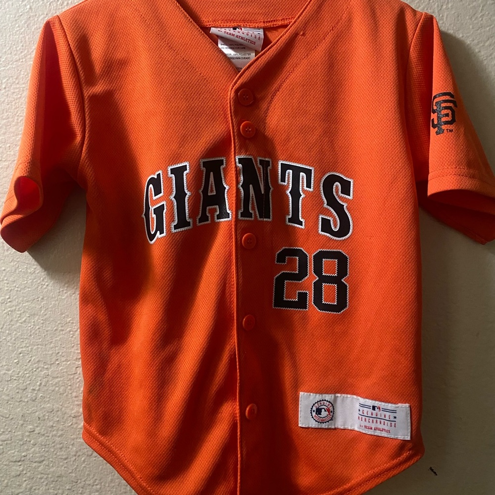 Genuine Merchandise Giants Kids Orange Jersey